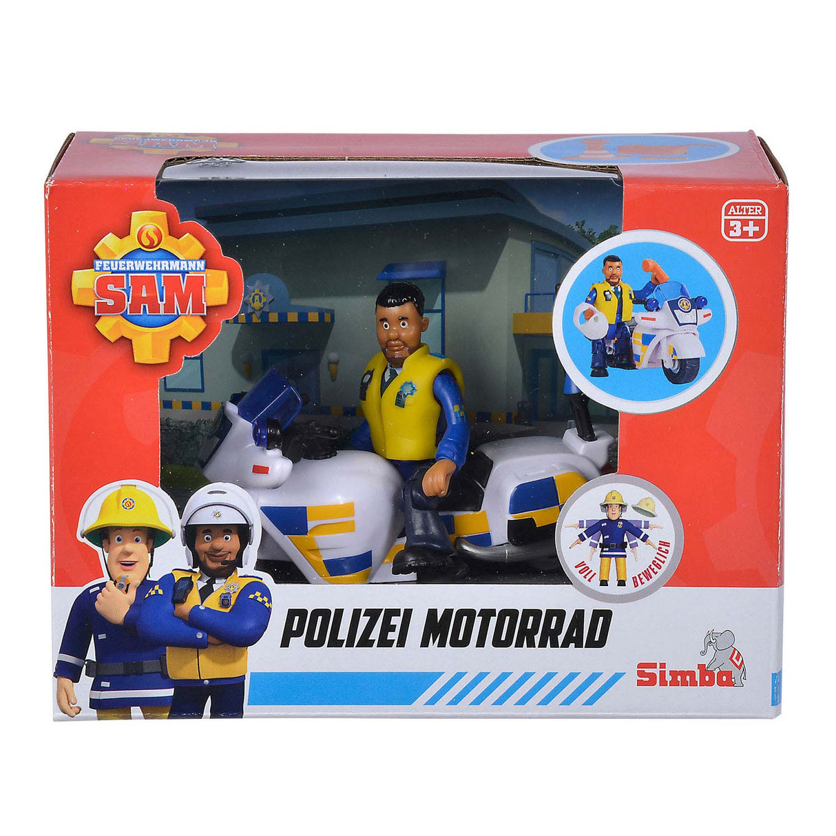 Simba brandman Sam Police Motor