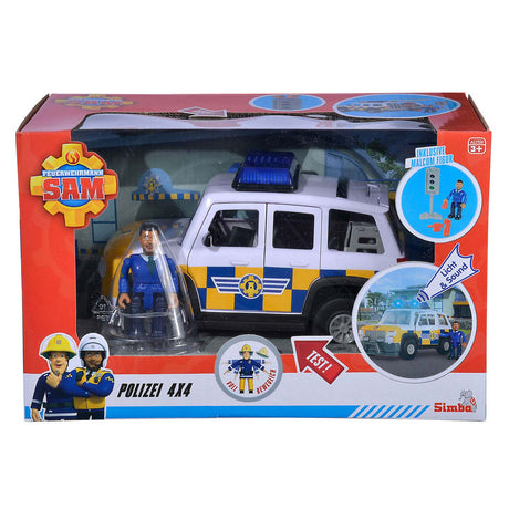 Simba politie auto 4x4 met figuur