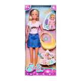 Steffi Love doll with baby and baby carrier