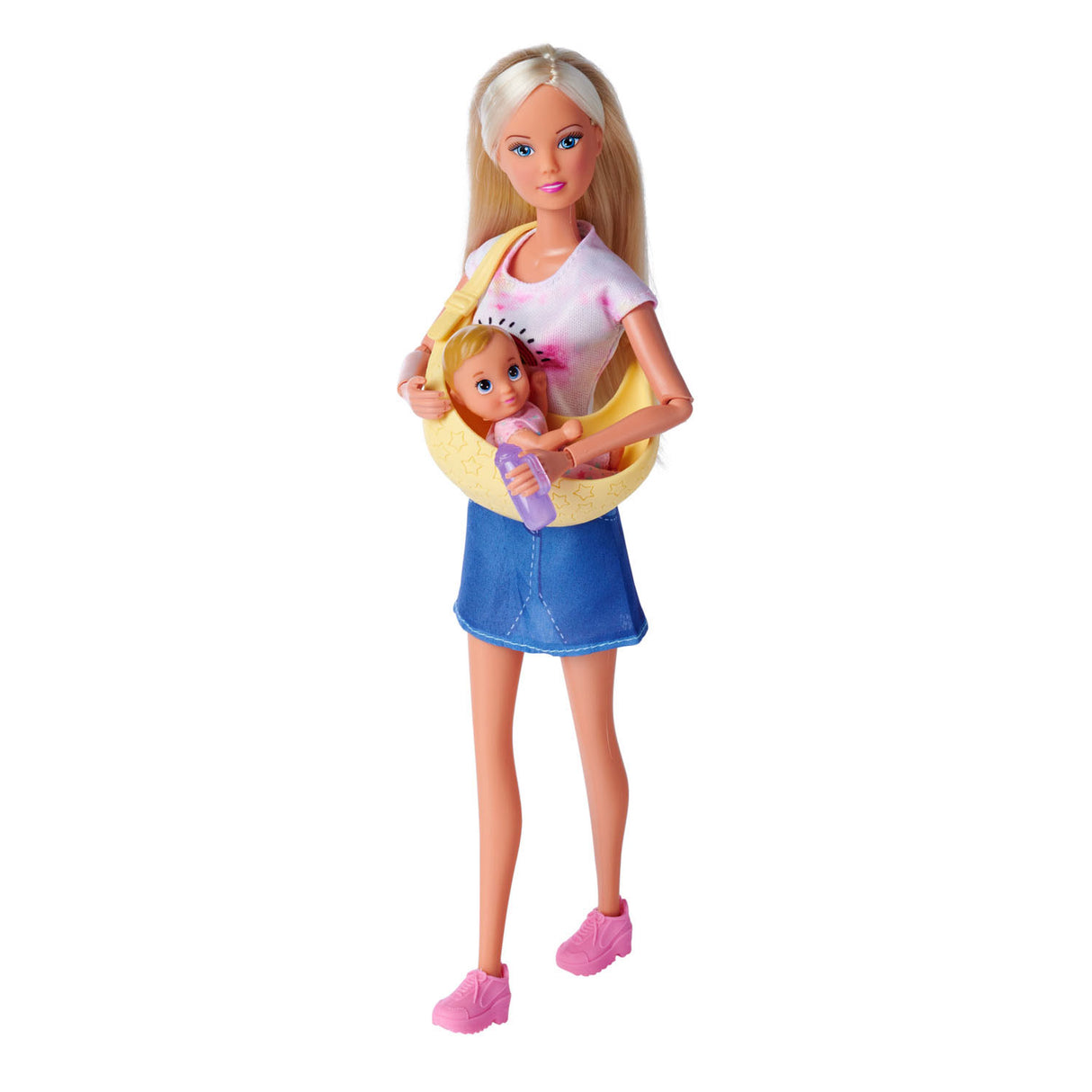 Steffi Love doll with baby and baby carrier