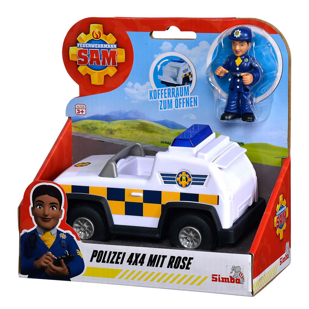 Simba Police 4x4 Jeep mit Spielfigur