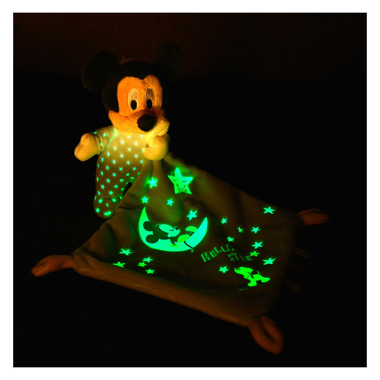 Simba Mickey Mouse glød i Dark Doudou Knuffeldoek