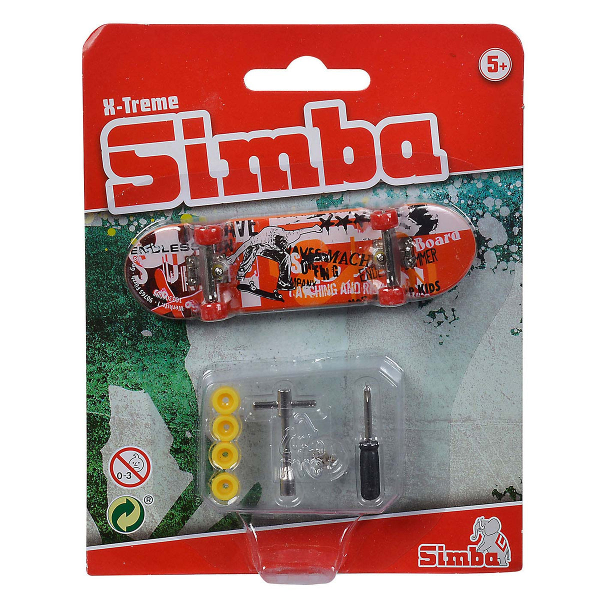 Simba finger skateboard x-treme färg med tillbehör