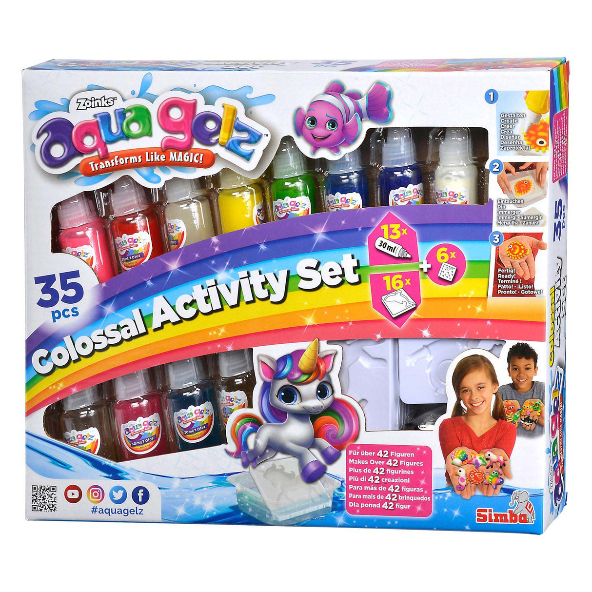 Conjunto de actividades colosales de Simba Aqua Gelz, 35dlg.