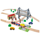 Train Track Eichhorn z mostom Play Set, 55dlg.