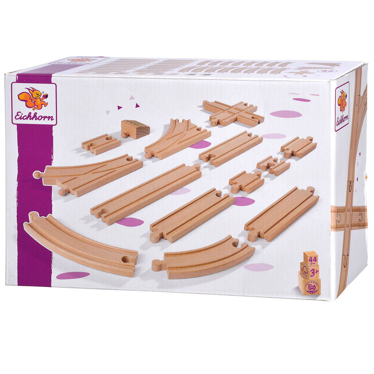 Eichhorn Train Rails Sporen Spiel Set Groot, 44dlg.