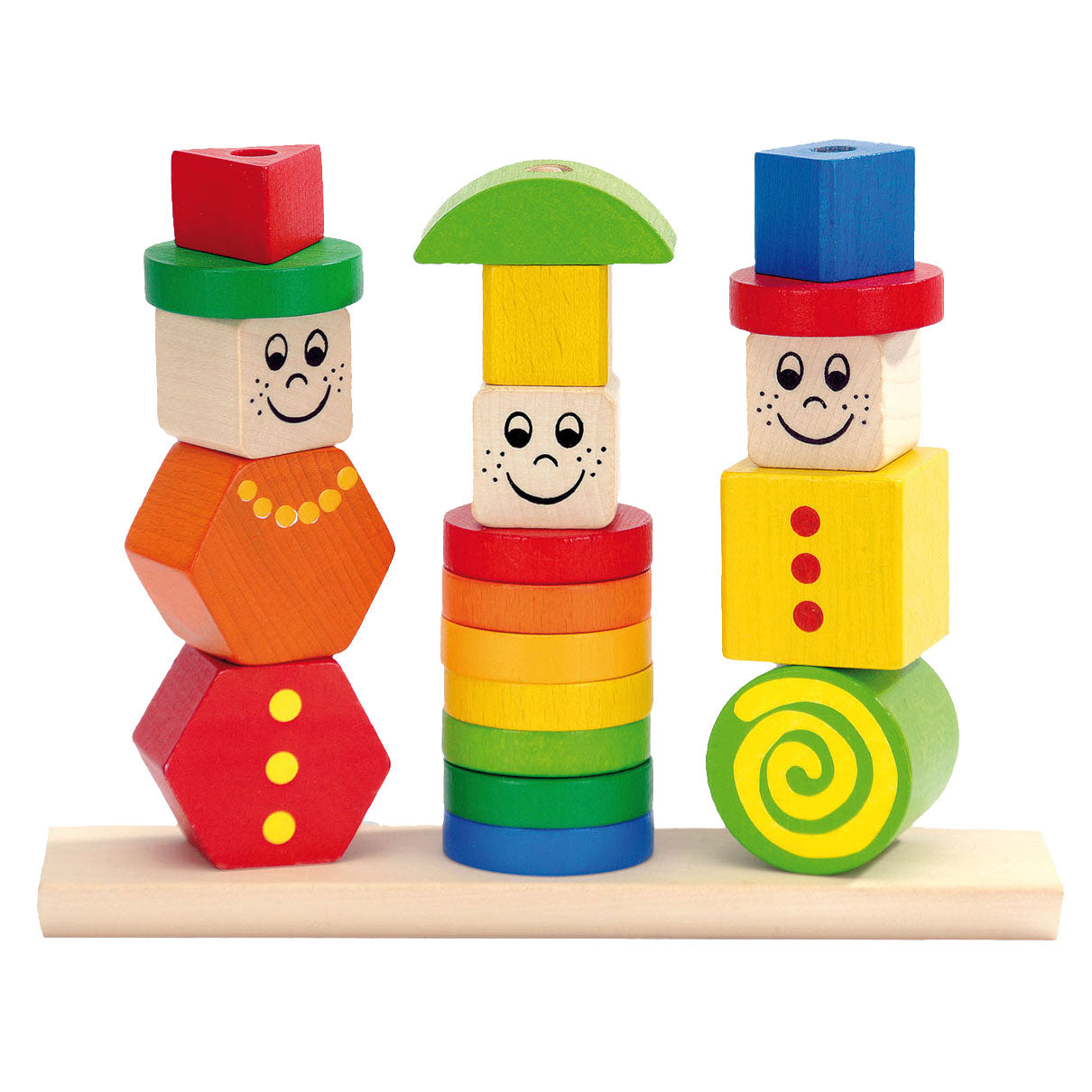 Eichhorn Holzstapel -Puzzle -Figuren