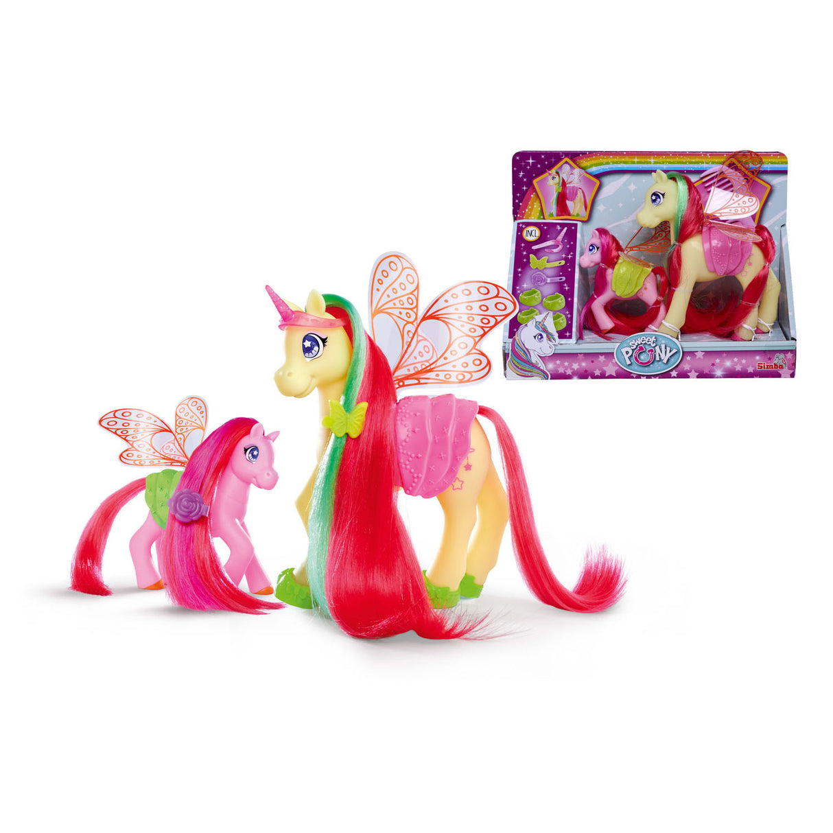 Simba Sweet Pony Kappop Fairies med tillbehör