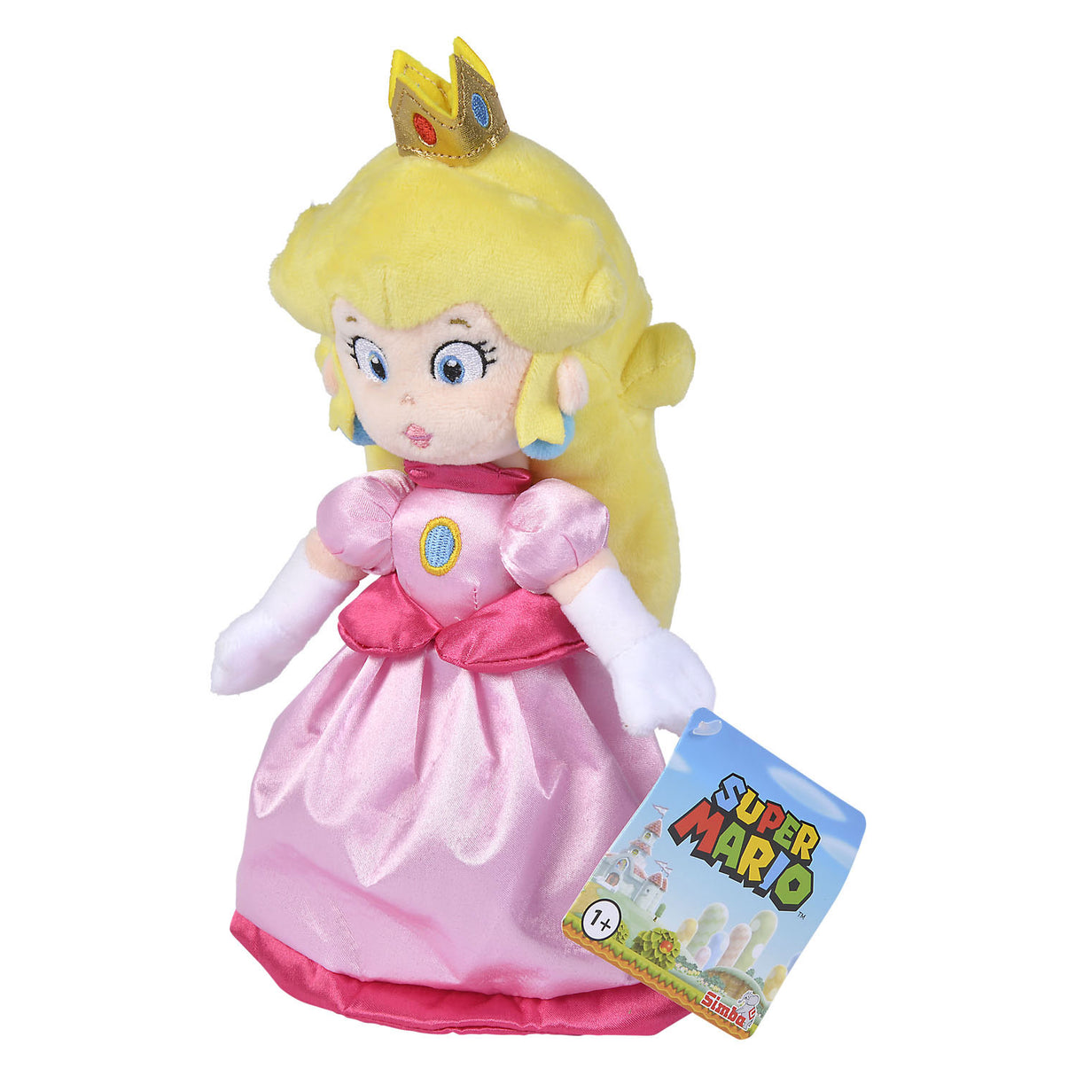 Super Mario Pluchen Hug Peach, 27 cm