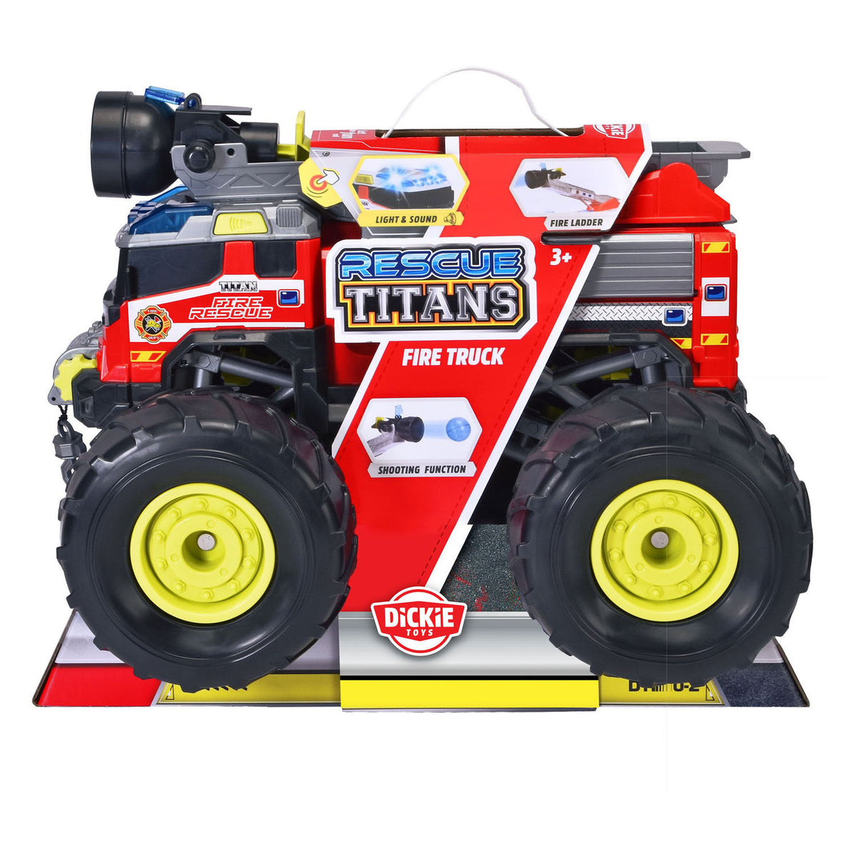 Dickie rescue titans brandweerwagen met licht