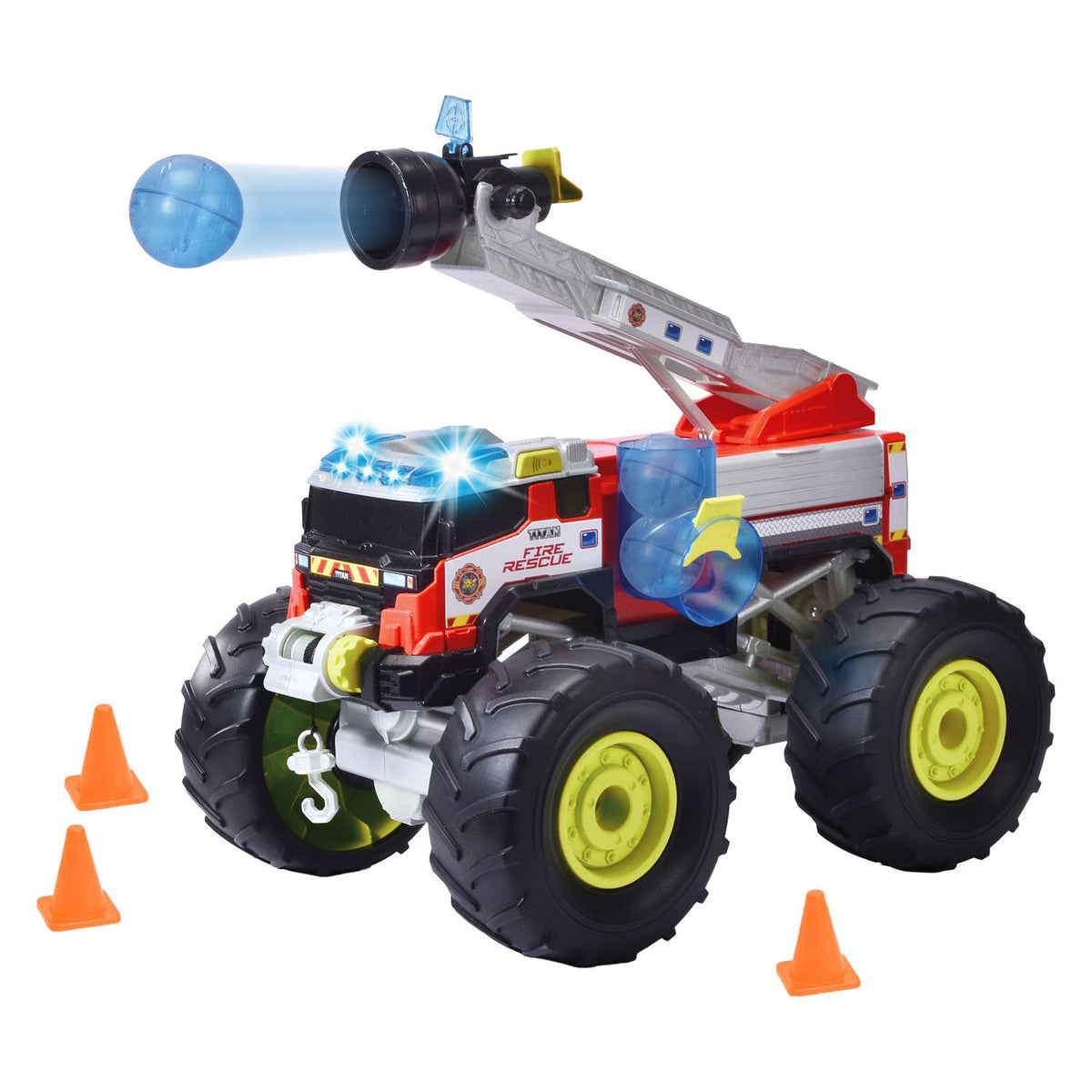 Dickie rescue titans brandweerwagen met licht