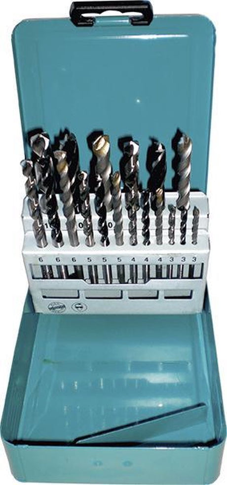 Makita - d-46202 - 18-delige - hout, steen en metaalborenset - 3 4 5 6 8 10 mm