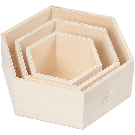 Creativ company https: www.cchobby.nl showdozen-hexagonaal-h-14-8-19-24-2-cm-d-10-cm-3-stuk-1-set