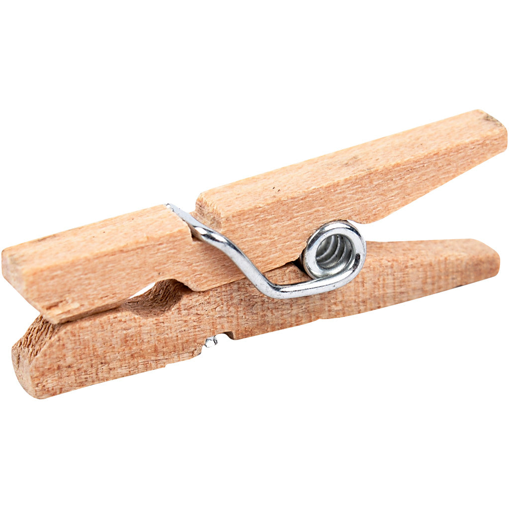 Creativ Company Wasknijpers L: 25 mm B: 3 mm 30 stuks 1 doos