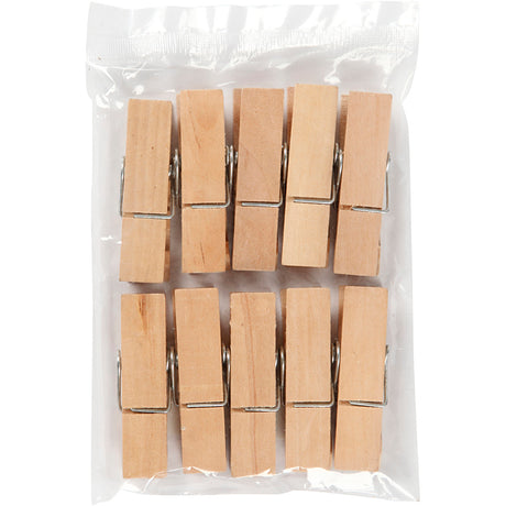 Creativ Company Wasknijpers L: 7,2 cm B: 2 cm 10 stuks 1 doos