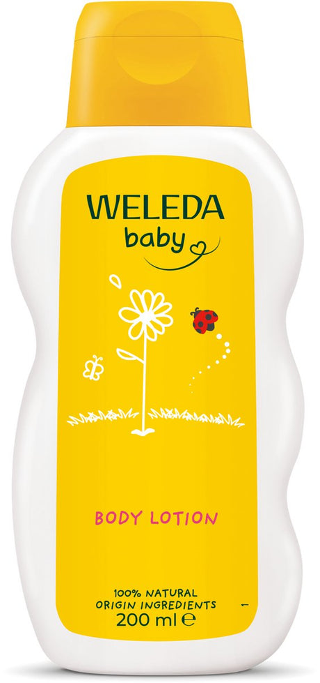 Weleda baby calendula bodylotion - calendula kamille - voorkomt uitdroging - houdt de huid zacht en soepel - 100% natuurlijke ingrediënten - 200ml