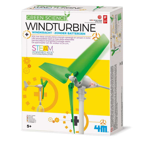 4m wetenschap en spel - bouw je windturbine en maak licht - kidzlabs - green science - 5+