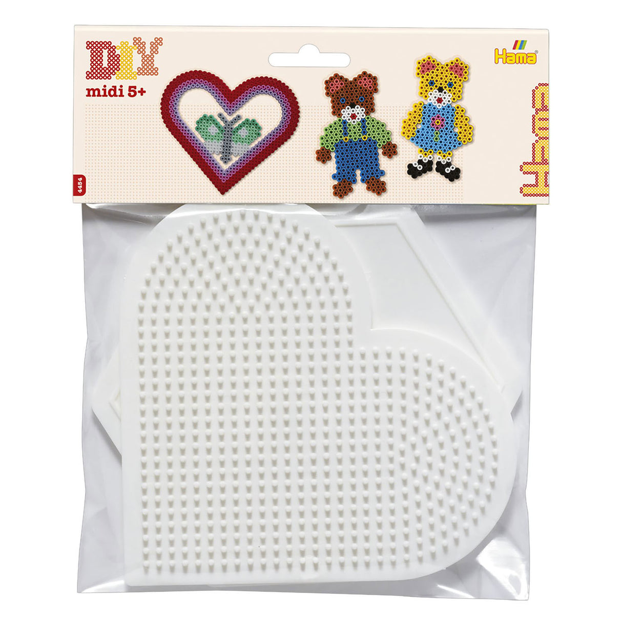 Hama Iron Bead placas corazón y hexágono grande