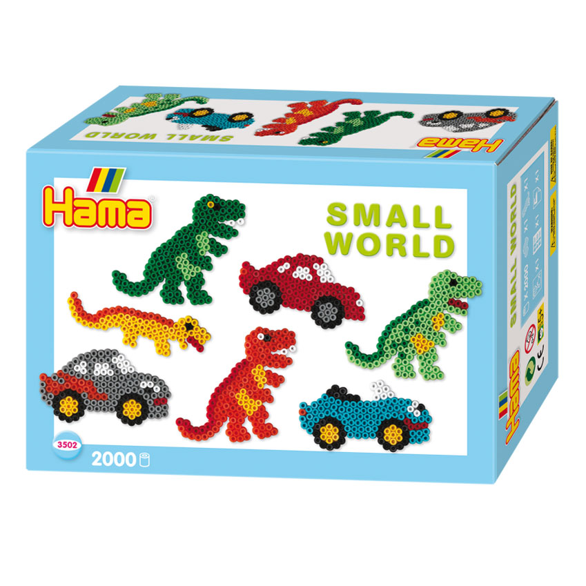 Hama String Bead Set and Car, 2000st.