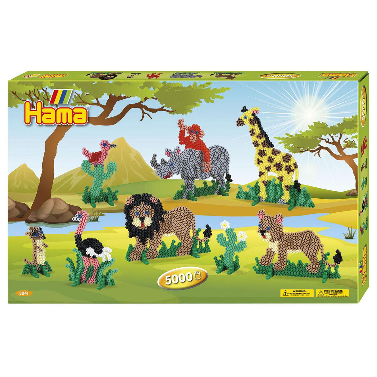 Hama Ironing Bead Set Safari, 5000st.