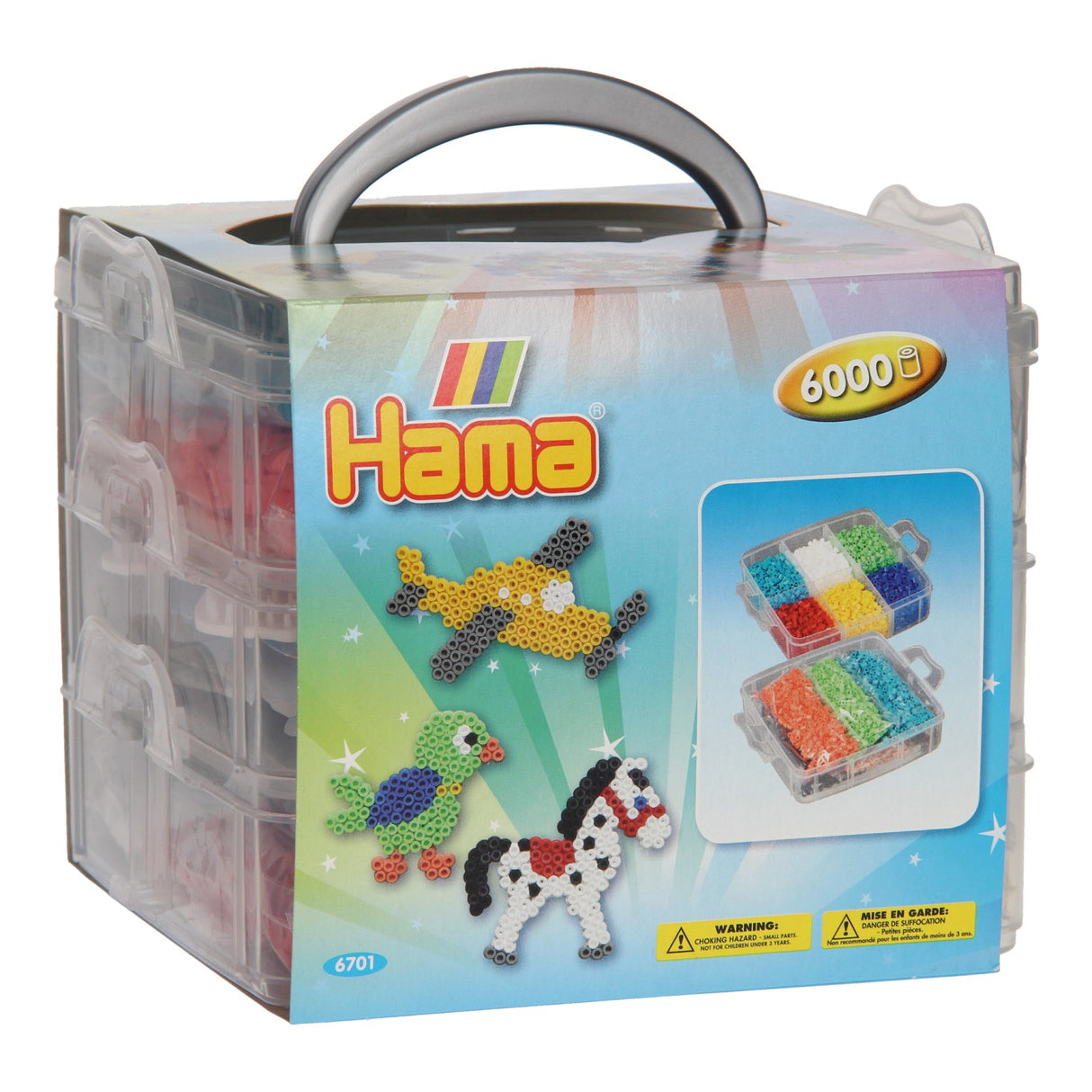 Hama ironing Bead Set an der Sortéierungsbin, 6000st.