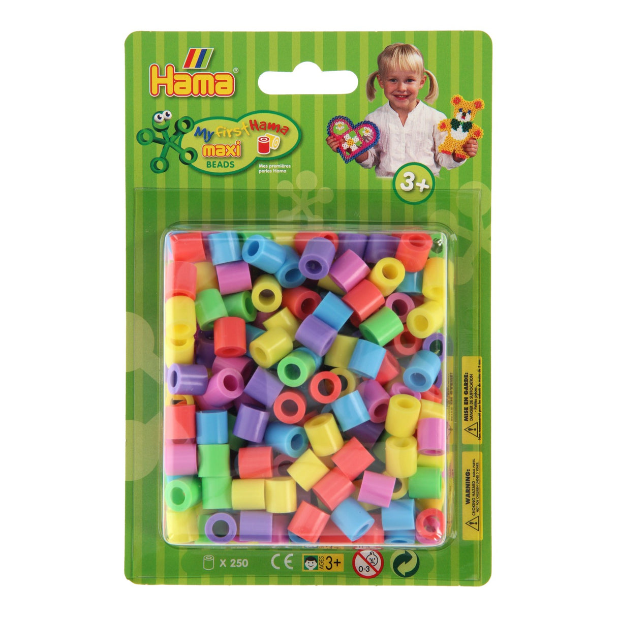 Hama Iron Beads Maxi Pastel Mix (50), 250 °.