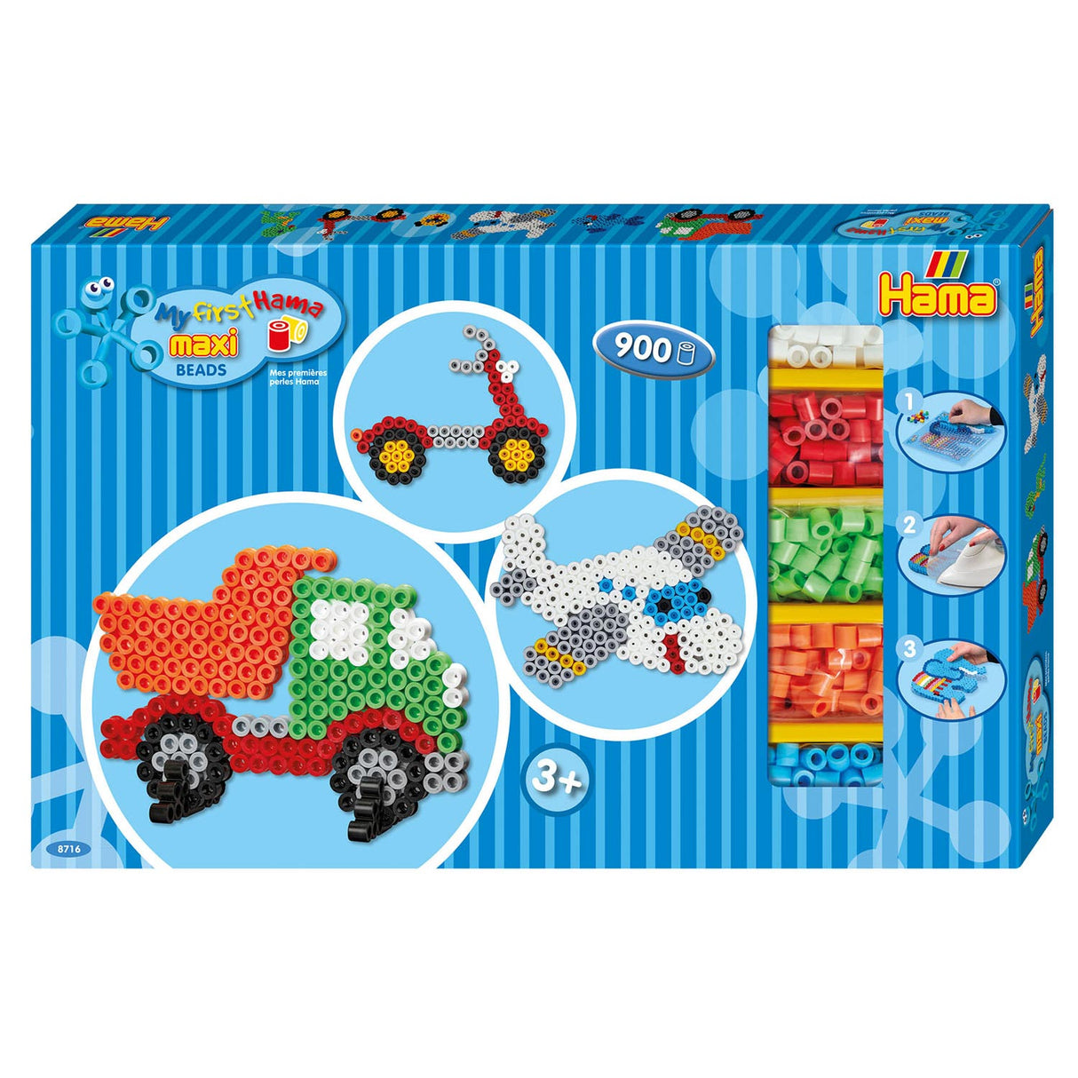 Hama String Perle Set Maxi Vehicles, 900st.