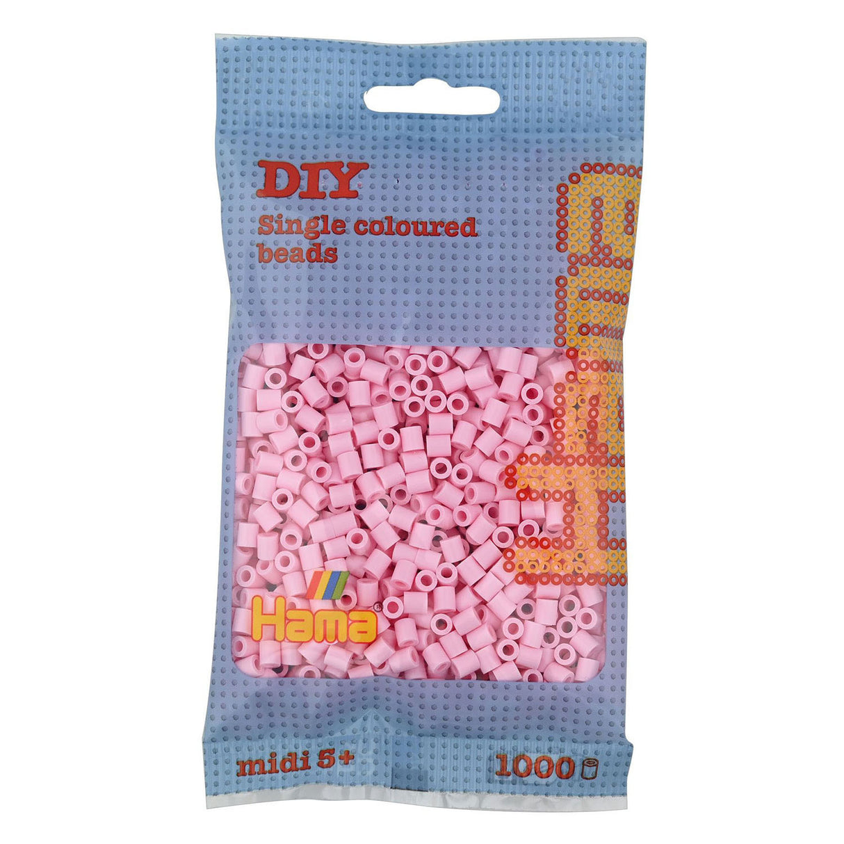 Hama String Beads Pastel Pink (95), 1000st.