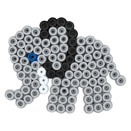 Hama strijkkralenbordjes maxi - creatieve dierenpret leeuw olifant.