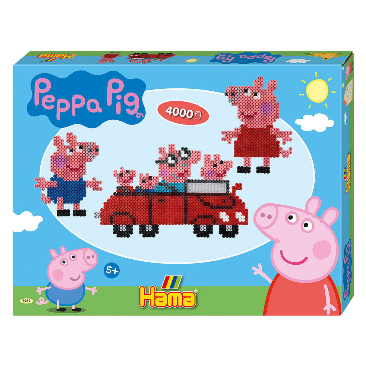 Hama Ironing Bead Set Regalo Box Peppa Pig, 4000 °.