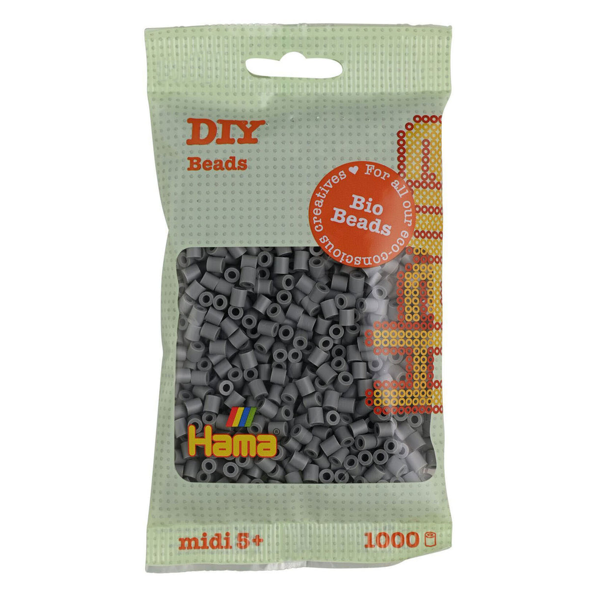 HAMA Bio String Beads Gray (017), 1000st.