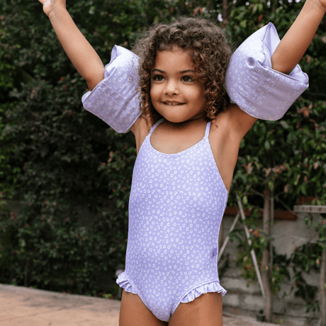 Leopard | lila zwembandjes 2-6 jaar