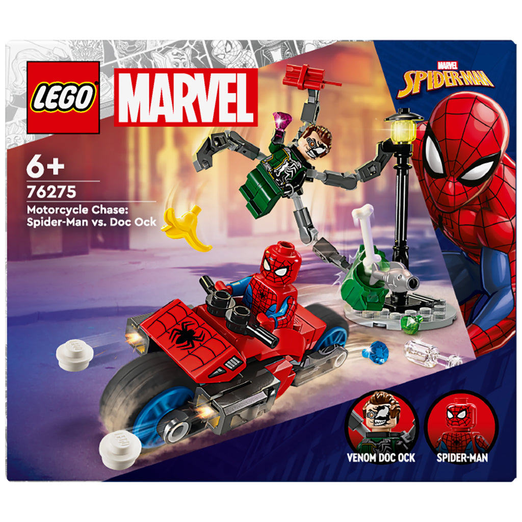 Lego Lego Super Heroes 76275 Motorsykkel Pursuit: Spider-Man Vs. Doc Ock