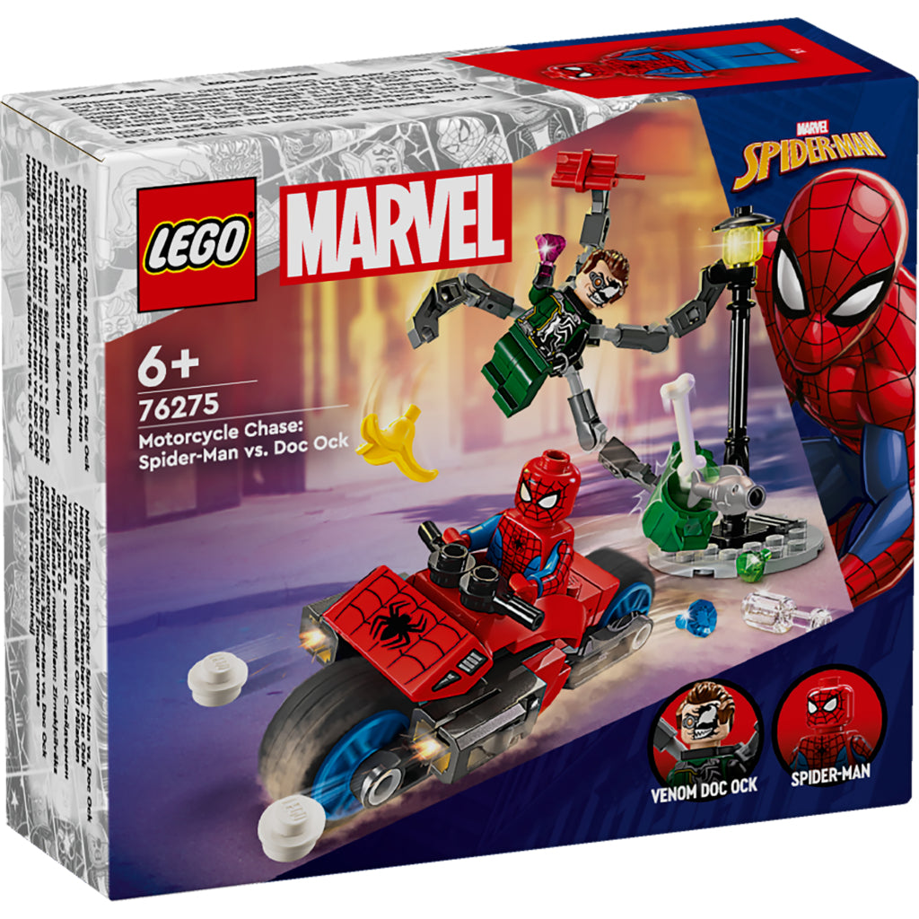 Lego Lego Super Heroes 76275 Motorsykkel Pursuit: Spider-Man Vs. Doc Ock