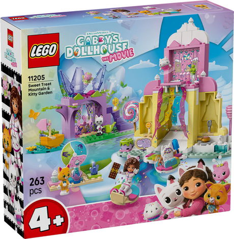 Lego gabby's dollhouse snoepjesberg en kittentuin