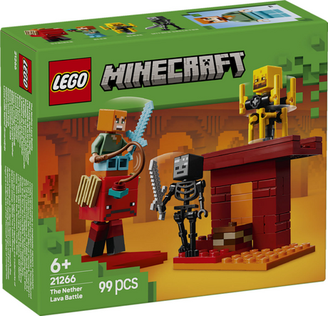 Lego minecraft de lavastrijd in de nether voor kinderen - 21266