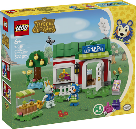 Lego animal crossing kleermakerij van de zusjes able creatief speelgoed voor kinderen 77055