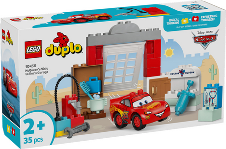 Lego duplo disney en pixar cars mcqueens bezoek aan docs garage - 10456