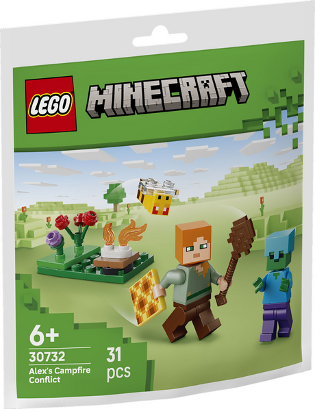 Lego minecraft 30732 alex en de strijd bij het kampvuur