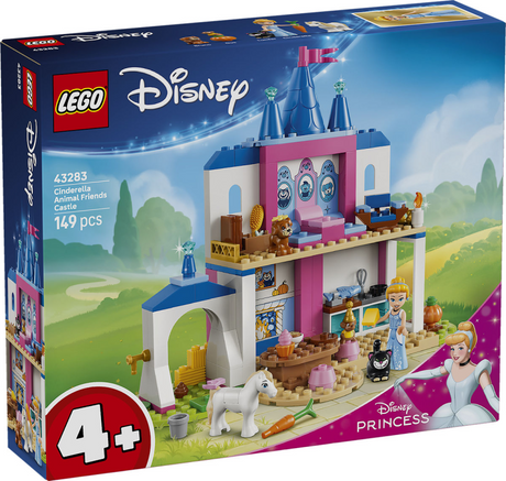 Lego ® ǀ disney princess assepoesters kasteel met dierenvriendjes - bouwspeelgoed voor kinderen met assepoester en 4 dieren - 43283