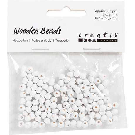 Creativ company https: www.cchobby.nl houten-kralen-d-5-mm-gatgrootte-1-5-mm-ca-150-stuk-wit-6-gr-1-doos