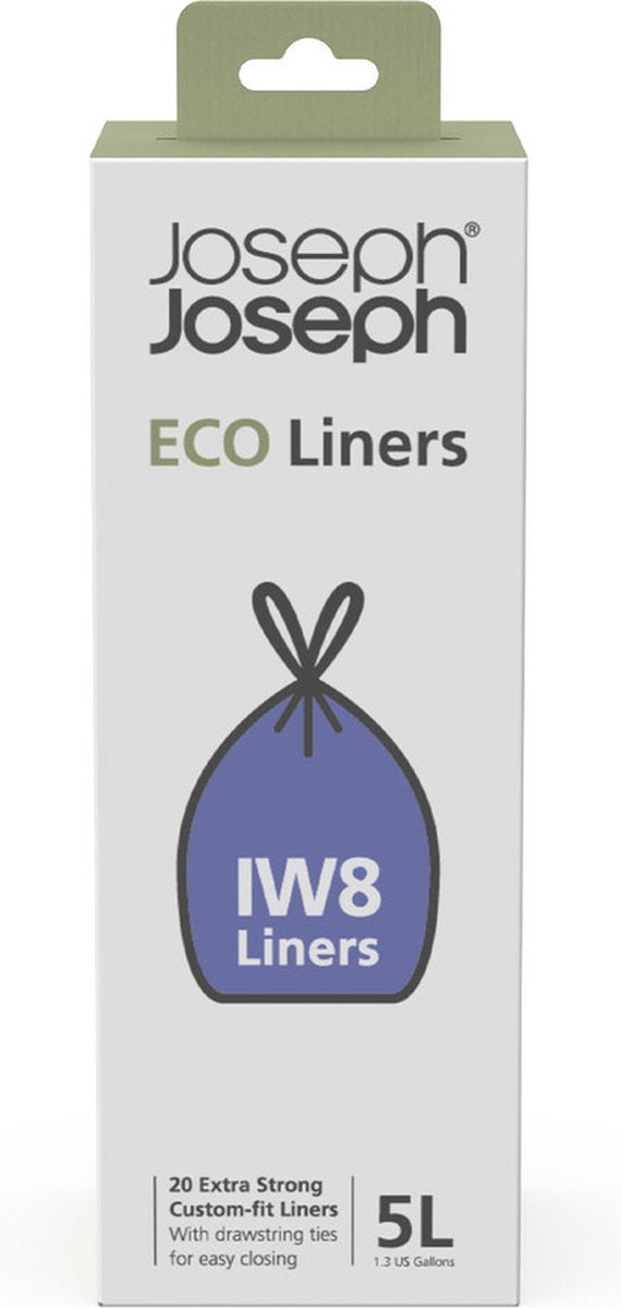 Joseph joseph deutschland gmbh joseph joseph eco liners afvalzakken grijs - iw8 - 5 l - 20 stuks