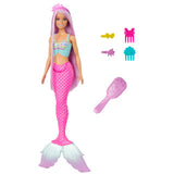 Barbie zeemeermin roze lang haar