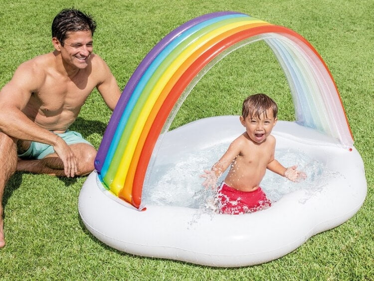 Intex rainbow baby swimming pool