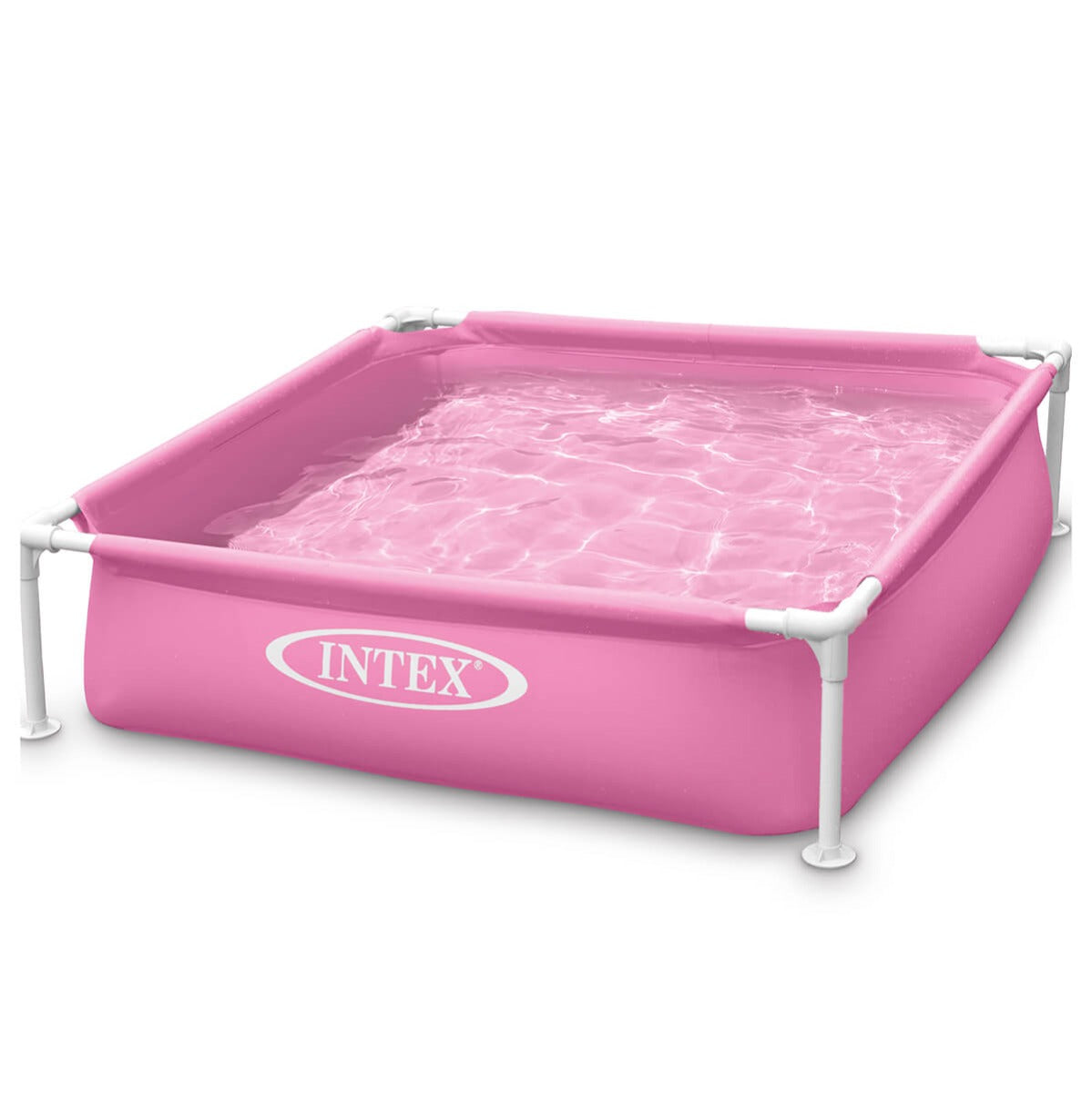 Intex children's pool with frame pink