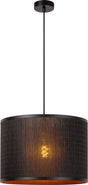 Lucide tagalog - hanglamp - ø 40 cm - 1xe27 - zwart - japandi