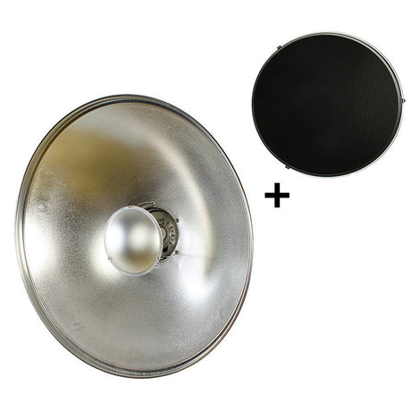 Studioking beauty dish zilver sk-bd550 55 cm met honingraat