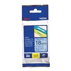 Brother labeltape tze541 zwart, blauw 18mmx8m