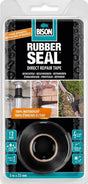 Bison rubber seal direct repair tape 3 meter x 25 mm - direct repareren, sterke reparatietape, direct 100% waterdicht, binnen en buiten, repareren, versterken, afdichten, verbinden