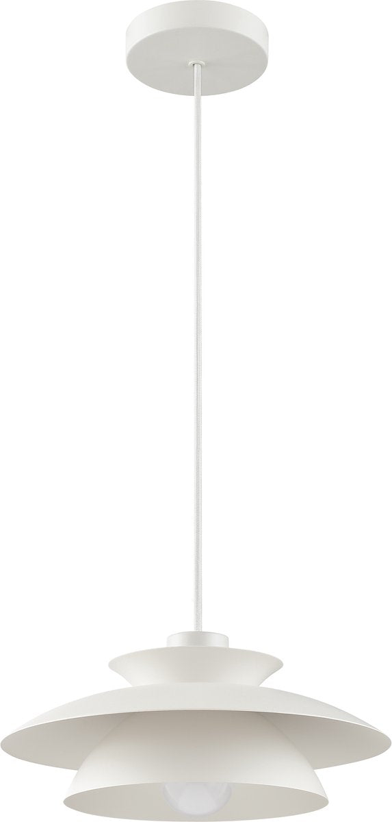 Brilliant appia - hanglamp - e27 max 1x20w - wit